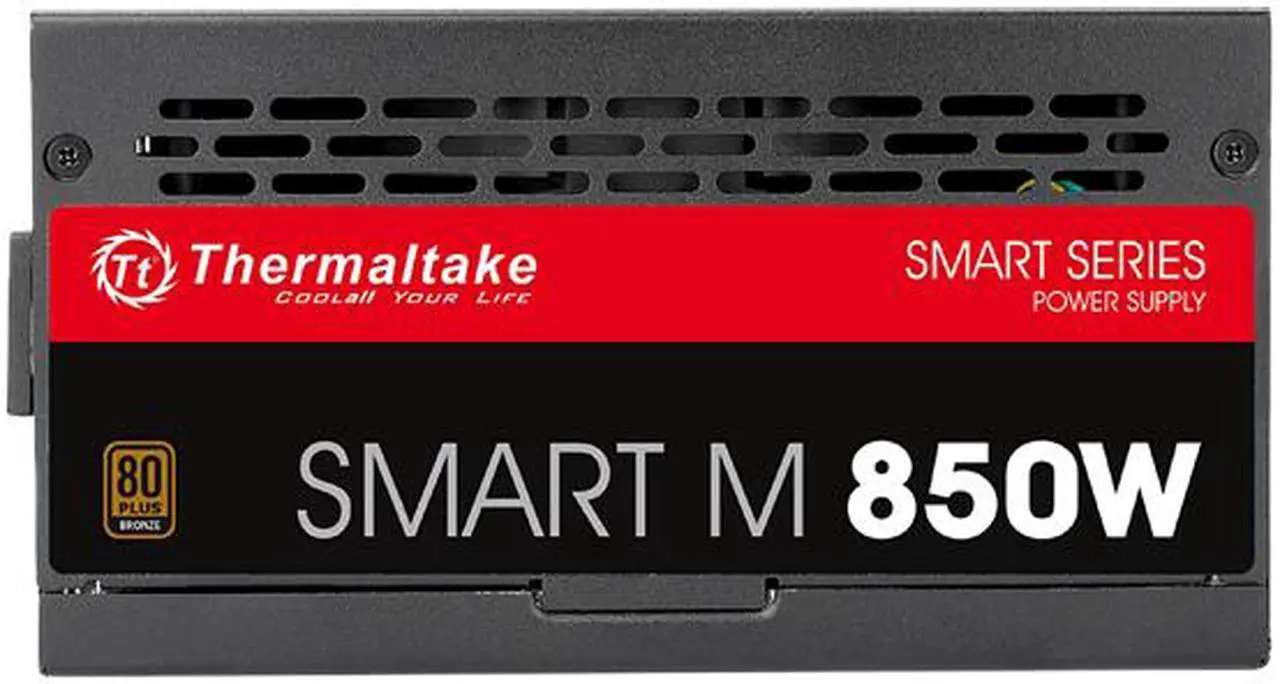 Alt view image 3 of 7 - Thermaltake SMART M Series SP-850M 850 W Intel ATX 12V 2.3 SLI Certified CrossFire Certified 80 PLUS BRONZE Certified Semi-Modular Active PFC Power Supply