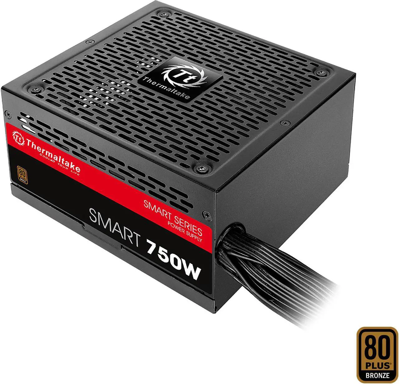 Main image of Thermaltake Smart Series SP- 750P 750W ATX 12V v2.4 / EPS v2.92 80 PLUS BRONZE Certified Active PFC Power Supply, SP-750PCBUS