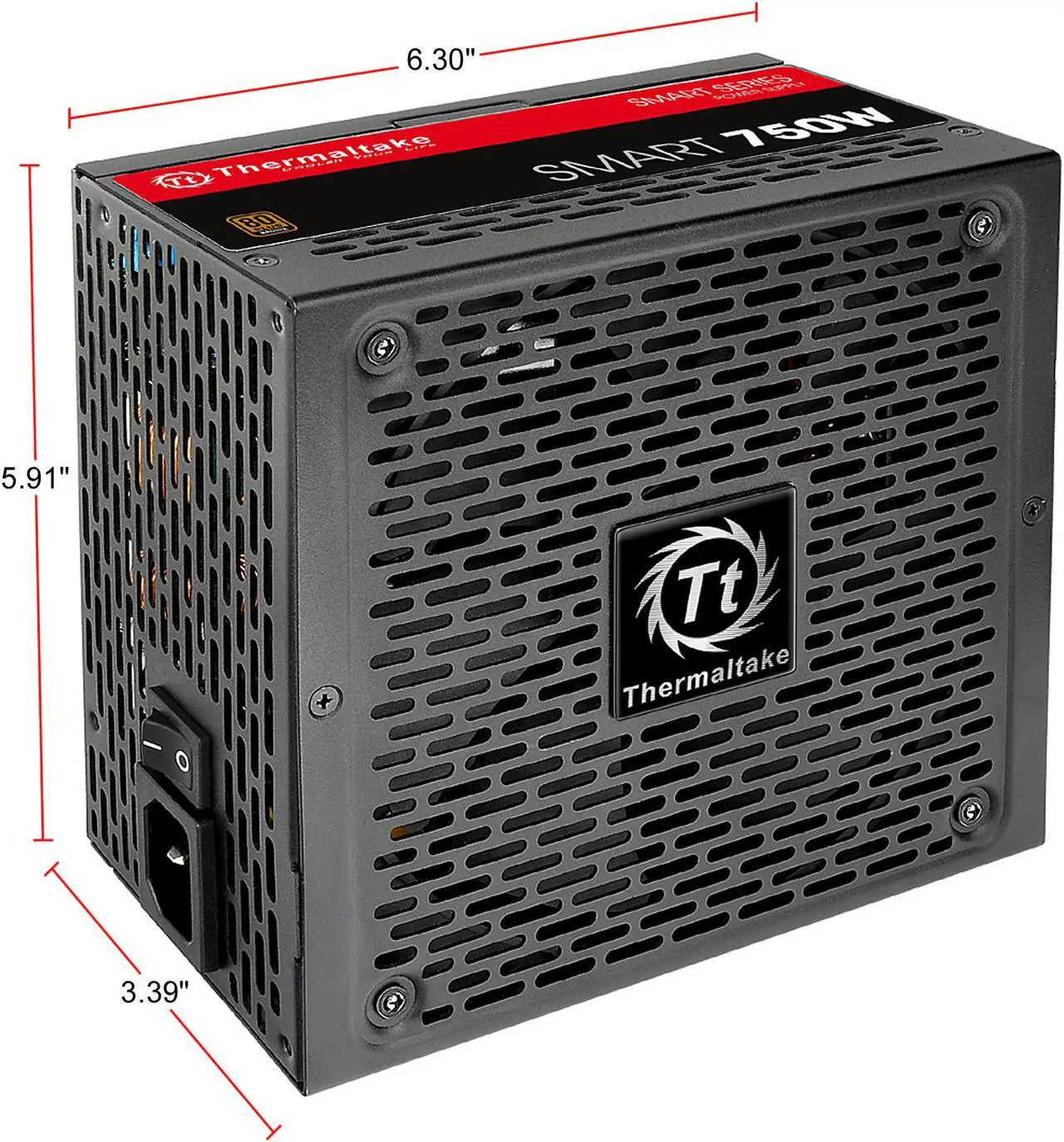 Alt view image 4 of 8 - Thermaltake Smart Series SP- 750P 750W ATX 12V v2.4 / EPS v2.92 80 PLUS BRONZE Certified Active PFC Power Supply, SP-750PCBUS