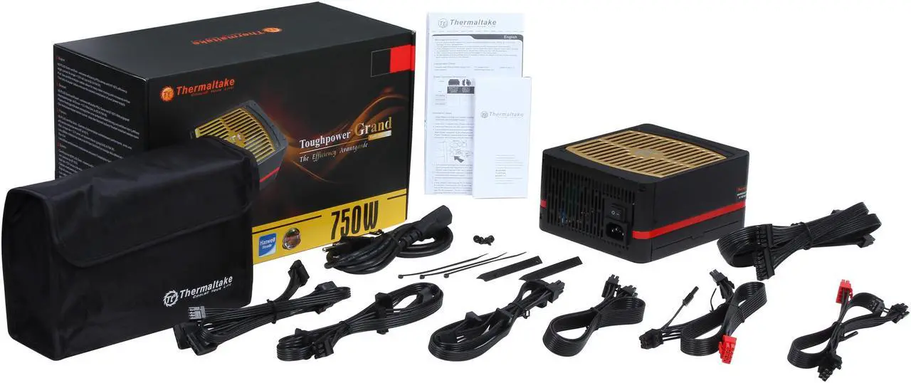 Alt view image 8 of 7 - Thermaltake Toughpower Grand PS-TPG-0750MPCGUS-1 750W ATX 12V V2.3 & EPS 12V 80 PLUS GOLD Certified 7 Year Warranty Full Modular Active PFC Power Supply Haswell Ready