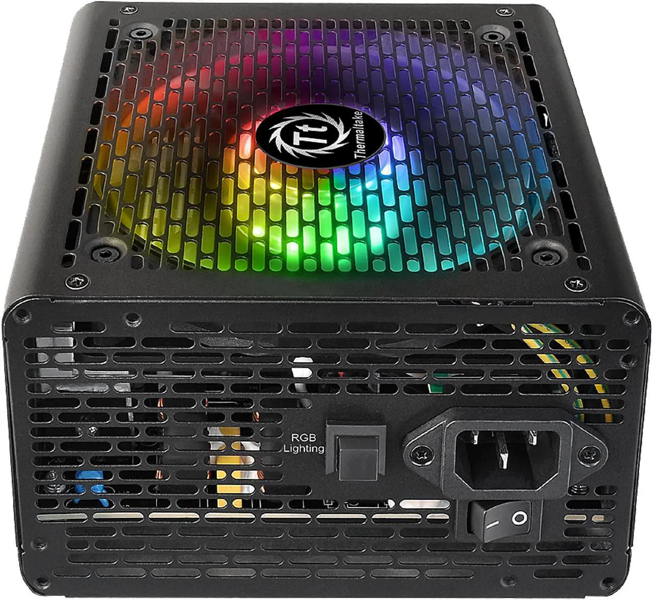 Alt view image 3 of 11 - Thermaltake Smart RGB Series 600W SLI/CrossFire Ready Continuous Power ATX 12V V2.3 80 PLUS Certified 5 Year Warranty Active PFC Power Supply Haswell Ready PS-SPR-0600NHFAWU-1