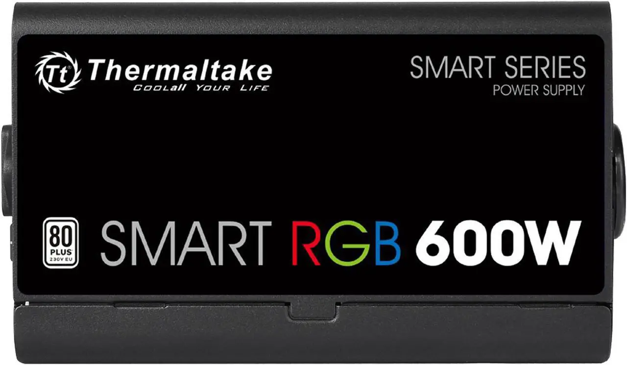 Alt view image 8 of 11 - Thermaltake Smart RGB Series 600W SLI/CrossFire Ready Continuous Power ATX 12V V2.3 80 PLUS Certified 5 Year Warranty Active PFC Power Supply Haswell Ready PS-SPR-0600NHFAWU-1