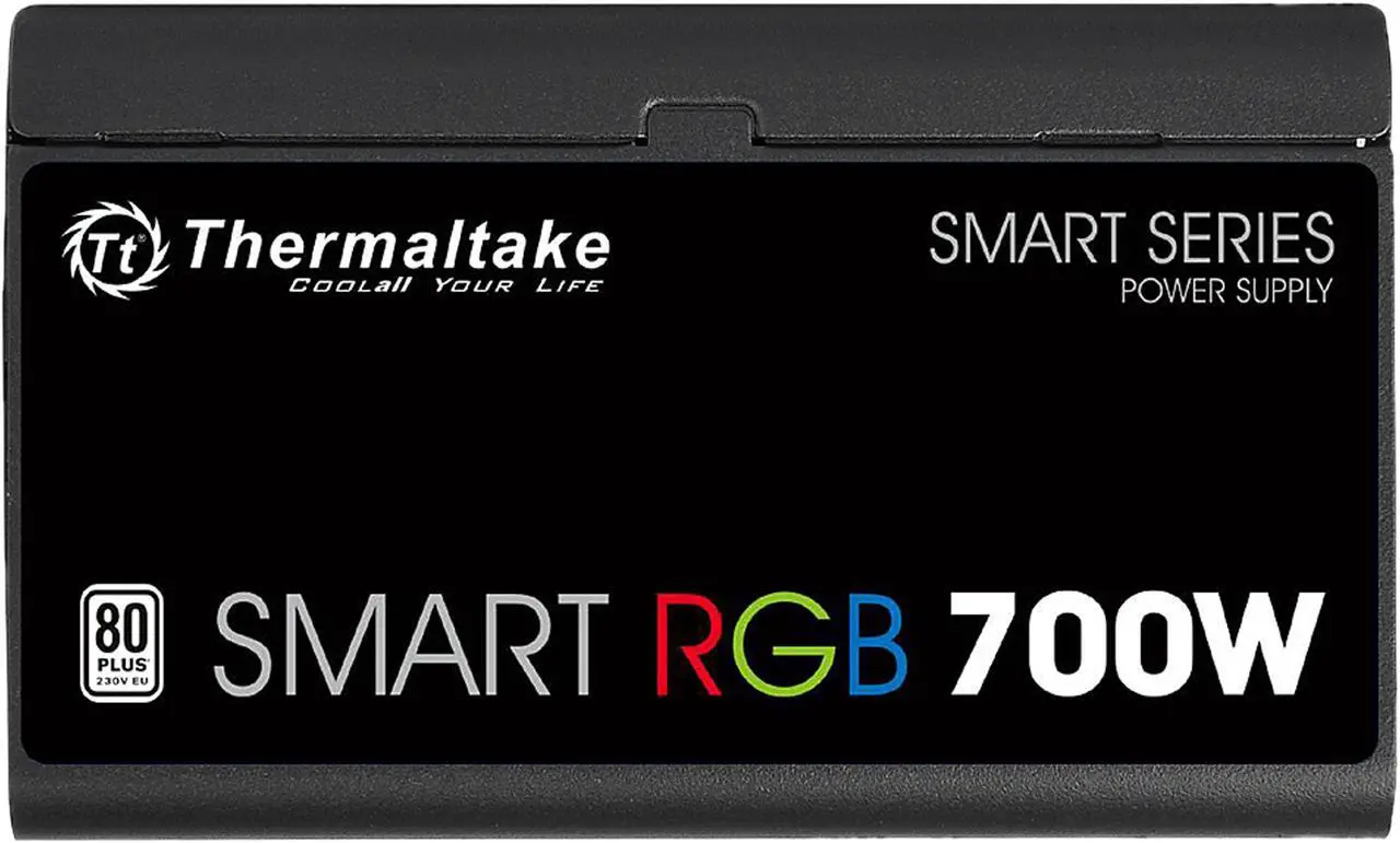 Alt view image 6 of 10 - Thermaltake Smart RGB Series 700W SLI/CrossFire Ready Continuous Power ATX 12V V2.3 80 PLUS Certified 5 Year Warranty Active PFC Power Supply Haswell Ready PS-SPR-0700NHFAWU-1