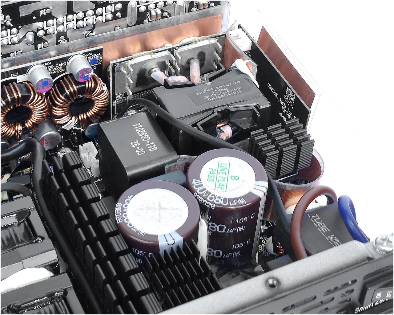 Alt view image 5 of 14 - Thermaltake Toughpower PF1 ARGB 1200W 80+ Platinum 16.8 Million Colors 18 Addressable LEDs 5V Motherboard Sync/Analog Controlled SLI Full Modular Power Supply PS-TPD-1200F3FAPU-1