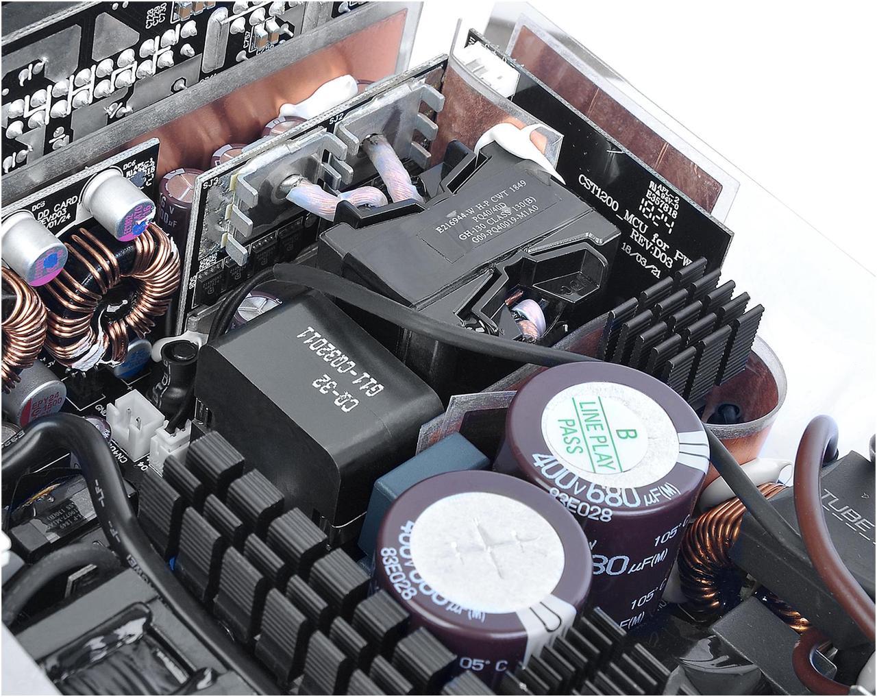 Alt view image 6 of 14 - Thermaltake Toughpower PF1 ARGB 1200W 80+ Platinum 16.8 Million Colors 18 Addressable LEDs 5V Motherboard Sync/Analog Controlled SLI Full Modular Power Supply PS-TPD-1200F3FAPU-1