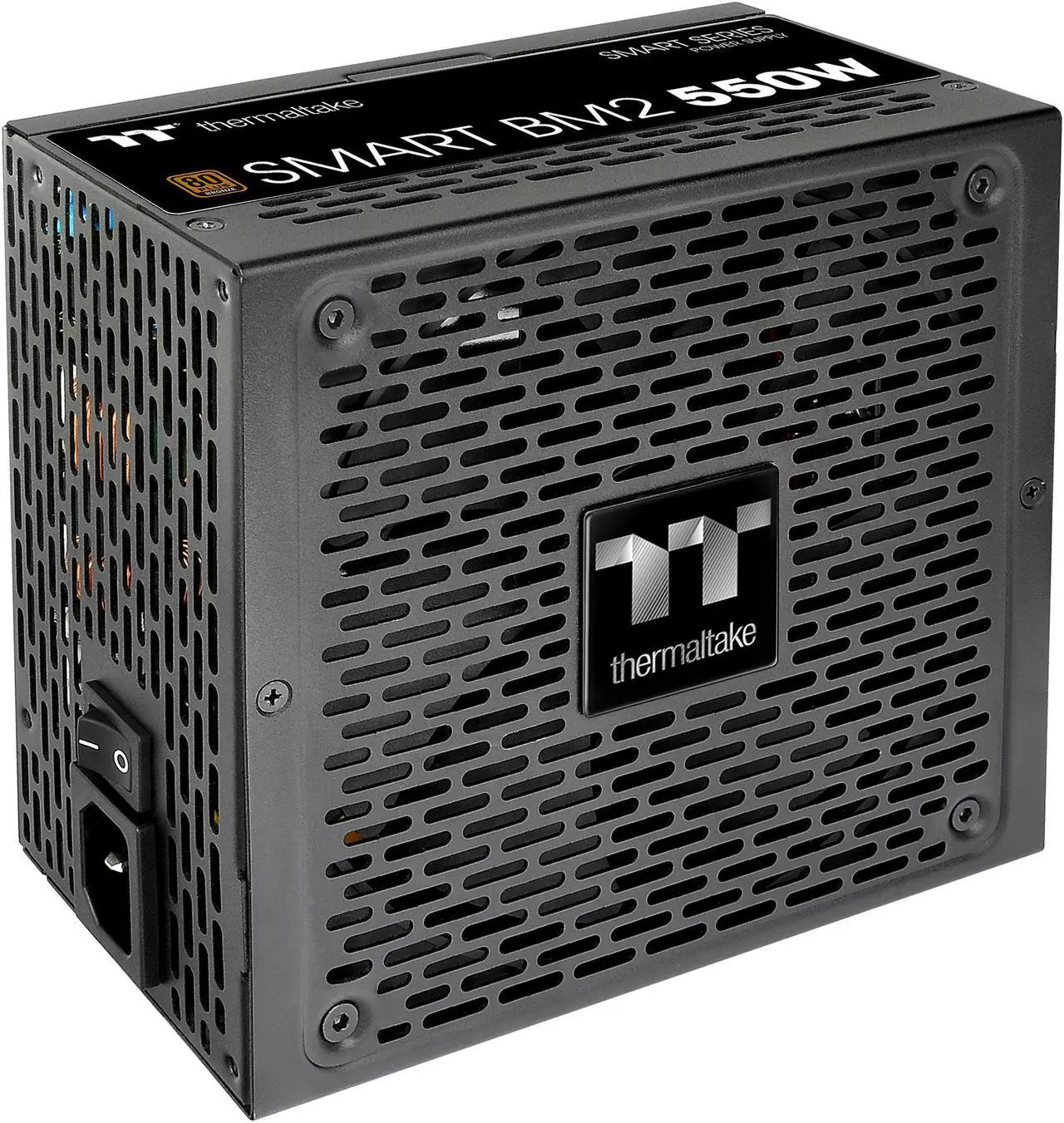 Main image of Thermaltake Smart BM2 550W 80+ Bronze Intel Skylake’s C6/C7 States & ErP Ready 140mm Quiet Fan Japanese Capacitor Semi Modular Power Supply 5 Year Warranty, PS-SPD-0550MNFABU-1