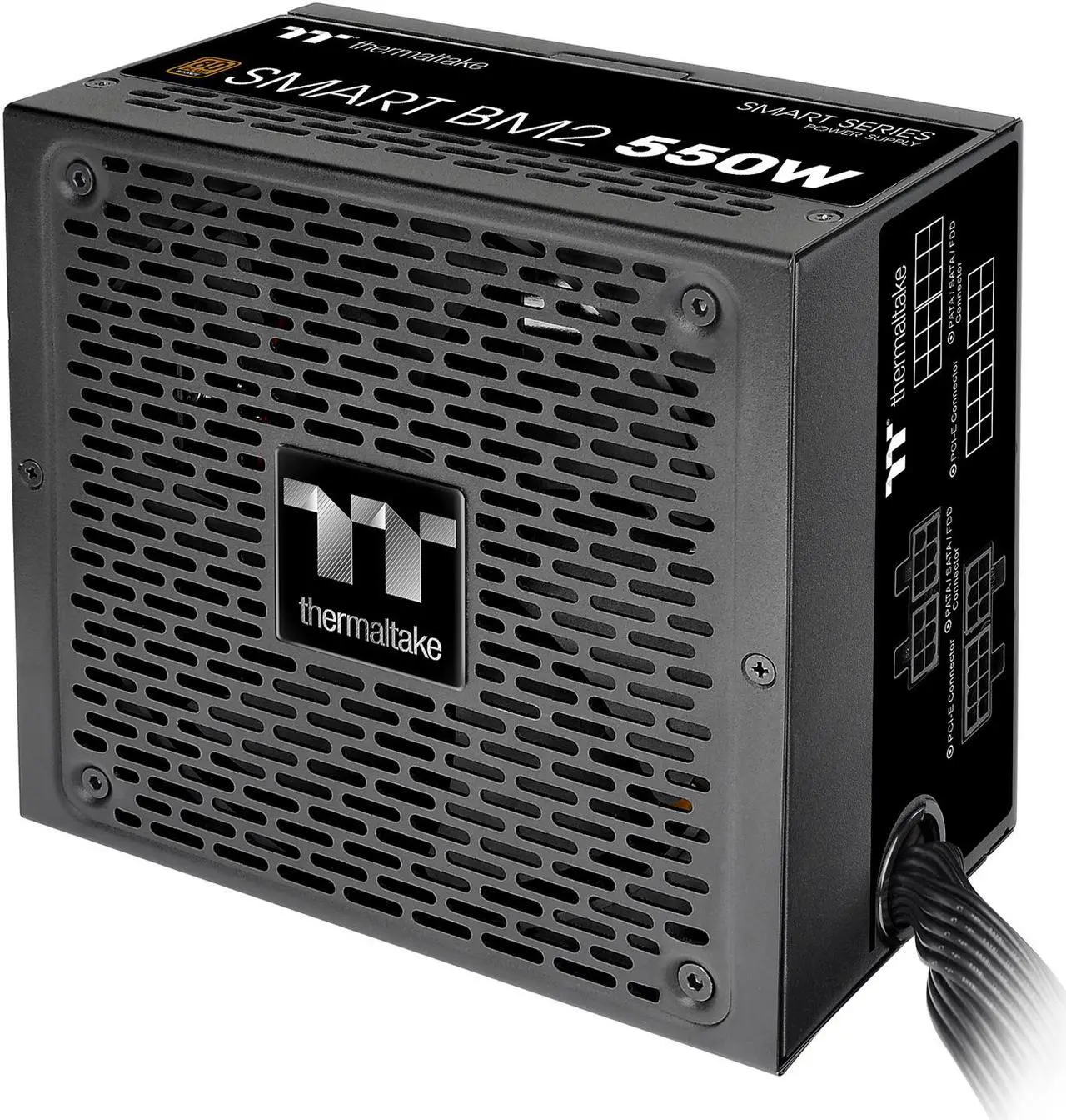 Alt view image 3 of 20 - Thermaltake Smart BM2 550W 80+ Bronze Intel Skylake’s C6/C7 States & ErP Ready 140mm Quiet Fan Japanese Capacitor Semi Modular Power Supply 5 Year Warranty, PS-SPD-0550MNFABU-1