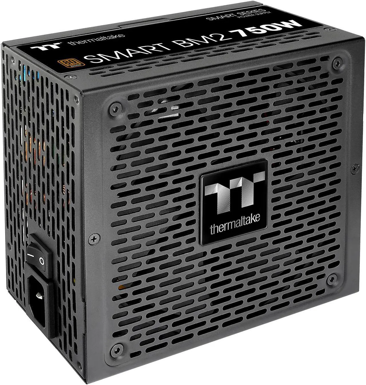 Main image of Thermaltake Smart BM2 750W 80+ Bronze Intel Skylake’s C6/C7 States & ErP Ready 140mm Quiet Fan Japanese Capacitor Semi Modular Power Supply 5 Year Warranty, PS-SPD-0750MNFABU-1