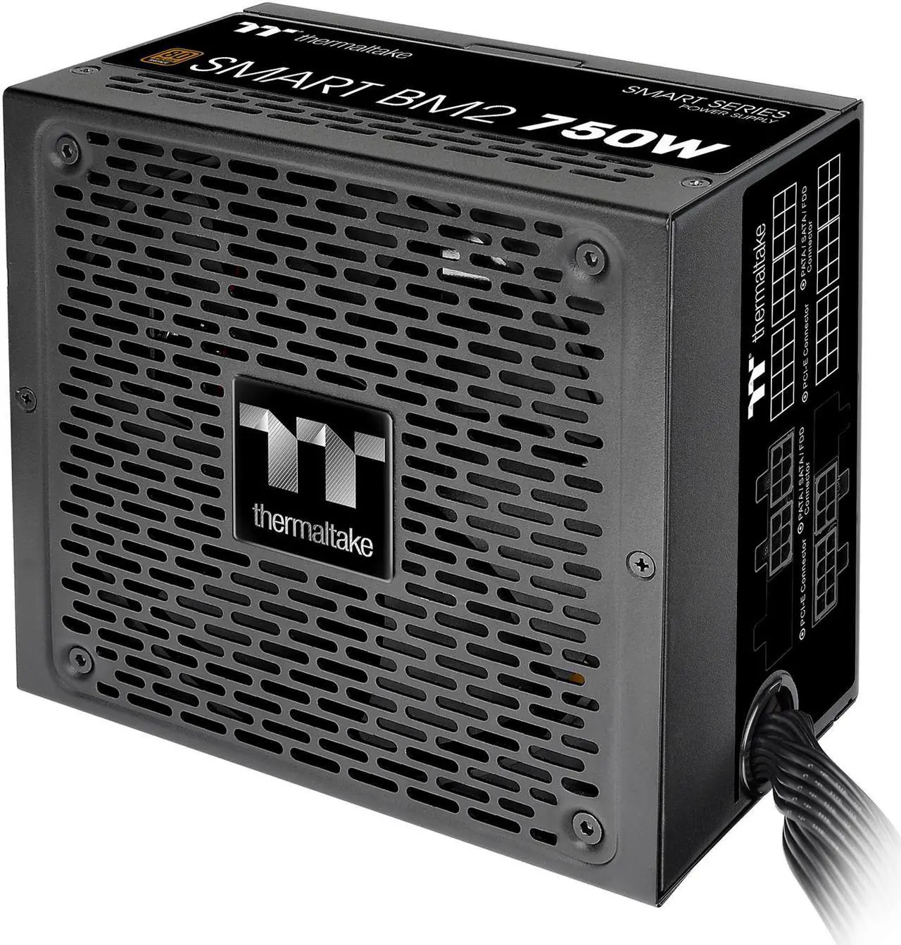 Alt view image 3 of 14 - Thermaltake Smart BM2 750W 80+ Bronze Intel Skylake’s C6/C7 States & ErP Ready 140mm Quiet Fan Japanese Capacitor Semi Modular Power Supply 5 Year Warranty, PS-SPD-0750MNFABU-1