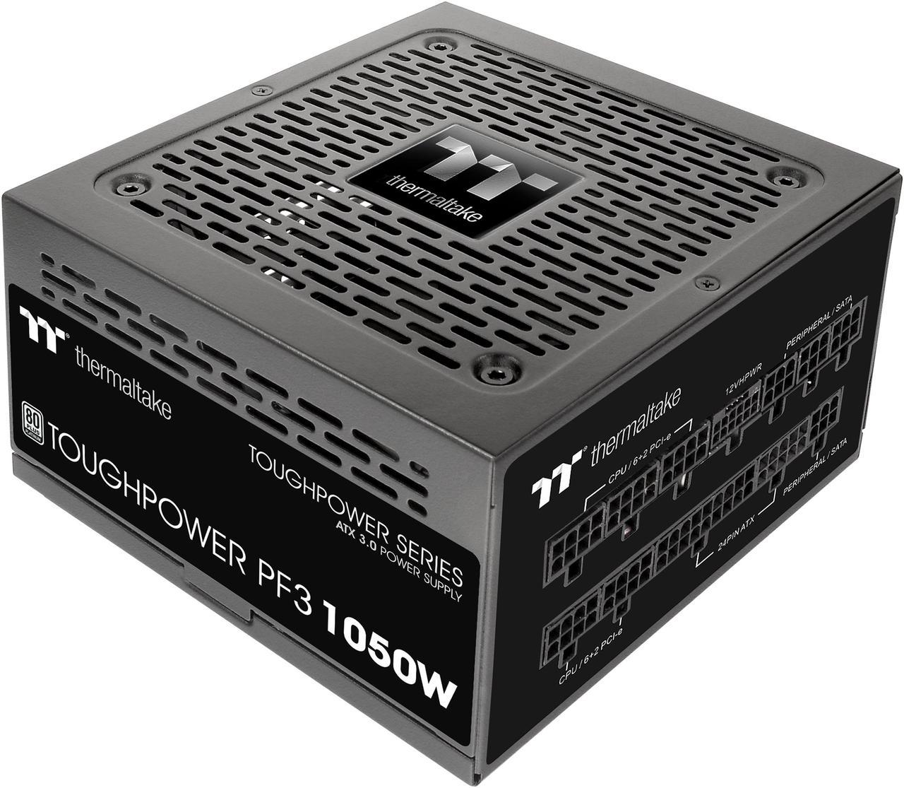 Main image of Thermaltake Toughpower PF3 1050W 80+ Platinum ATX 3.0 (PCI-E 5.0 600W 12VHPWR Connector included) Full Modular SLI/Crossfire Ready Power Supply, PS-TPD-1050FNFAPU-L