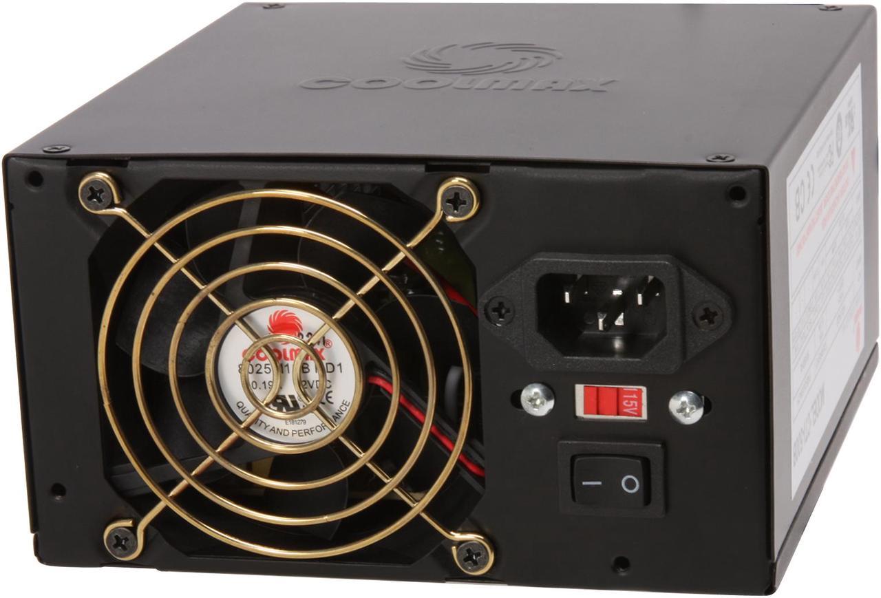 COOLMAX CTI-500B 500W ATX 12V v2.2 and Compatible with Core i3/i5/i7 Power Supply