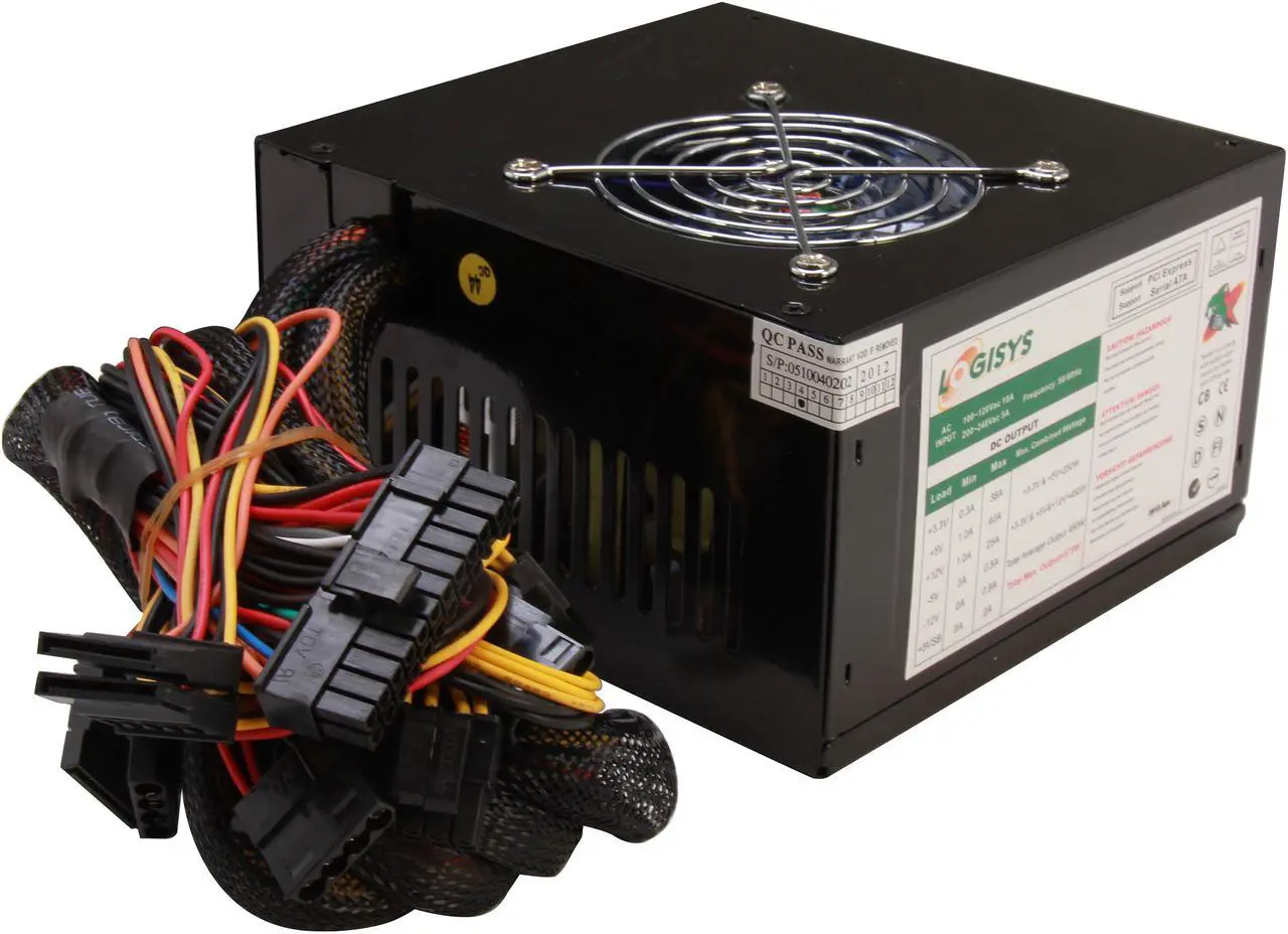 Alt view image 5 of 7 - LOGISYS Computer PS575XBK 575W ATX12V SLI Ready   Power Supply