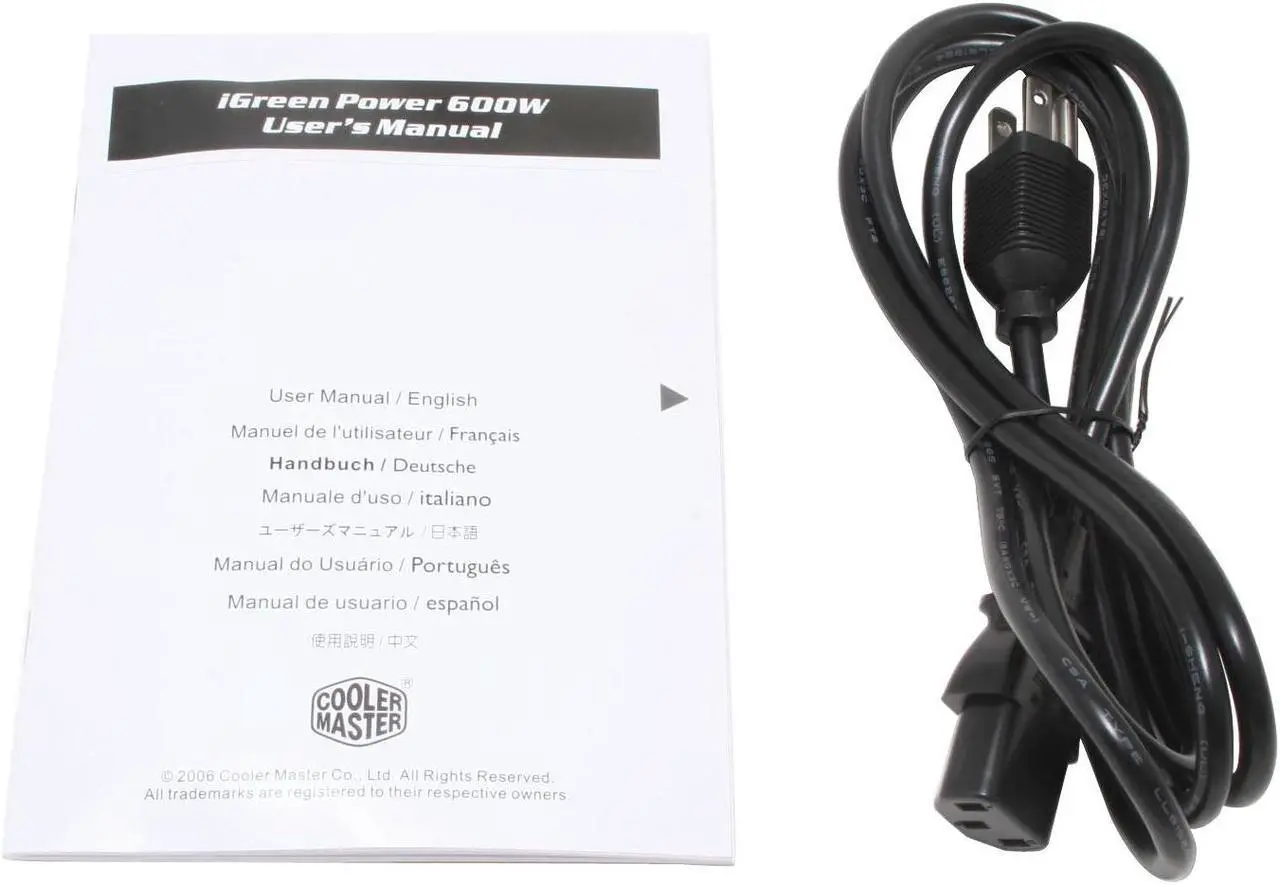 Alt view image 8 of 9 - Cooler Master RS-600-ASAA 600 Watts Continuous ATX Form Factor 12V V2.2 / SSI standard EPS 12V V2.91 SLI Certified CrossFire Ready 80 PLUS Certified Active PFC (0.99) PFC Power Supply