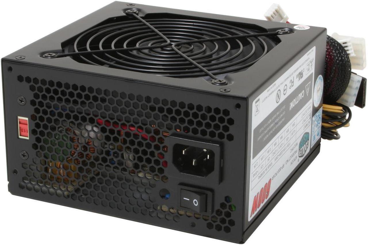 Alt view image 2 of 8 - Cooler Master eXtreme Power RP-600-PCAR 600 W ATX from factor 12V V2.01 Power Supply