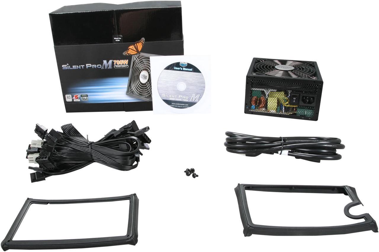 Alt view image 7 of 7 - COOLER MASTER Silent Pro M700 RS-700-AMBA-D3 700W ATX12V V2.3 SLI Certified CrossFire Ready 80 PLUS BRONZE Certified Modular Active PFC Power Supply
