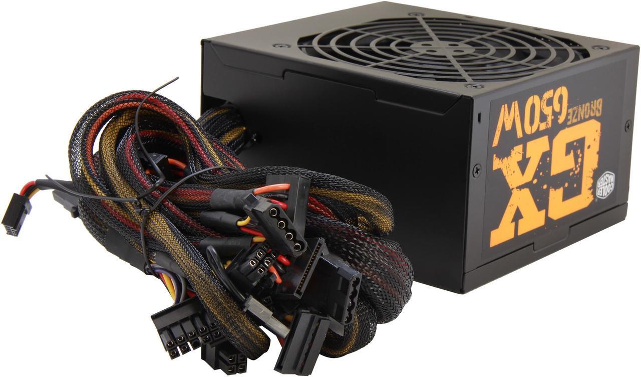 Alt view image 4 of 7 - Cooler Master GX - 650W Power Supply with 80 PLUS Bronze Certification