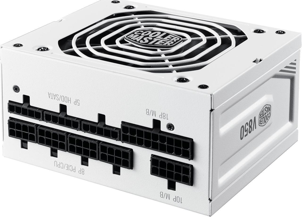 Alt view image 14 of 16 - Cooler Master V850 SFX Gold White Edition Full Modular, 850W, 80+ Gold Efficiency, ATX Bracket Included, Quiet FDB Fan, SFX Form Factor, 10 Year Warranty