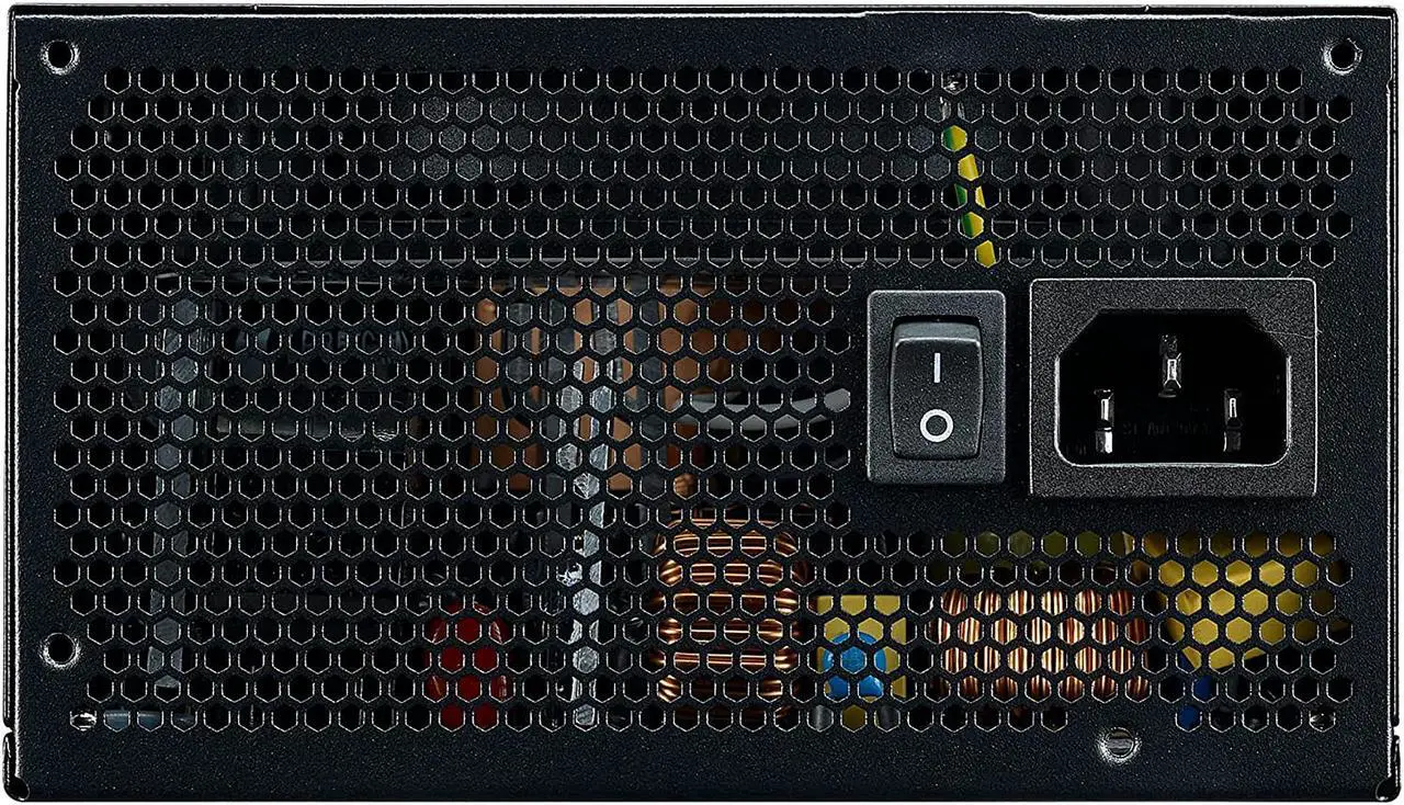 Alt view image 7 of 15 - Cooler Master G500 Gold Power Supply, 500W 80+ Gold Efficiency, Intel ATX Version 2.52, Fixed Flat Black Cables. Quiet HDB Fan, 5 Year Warranty