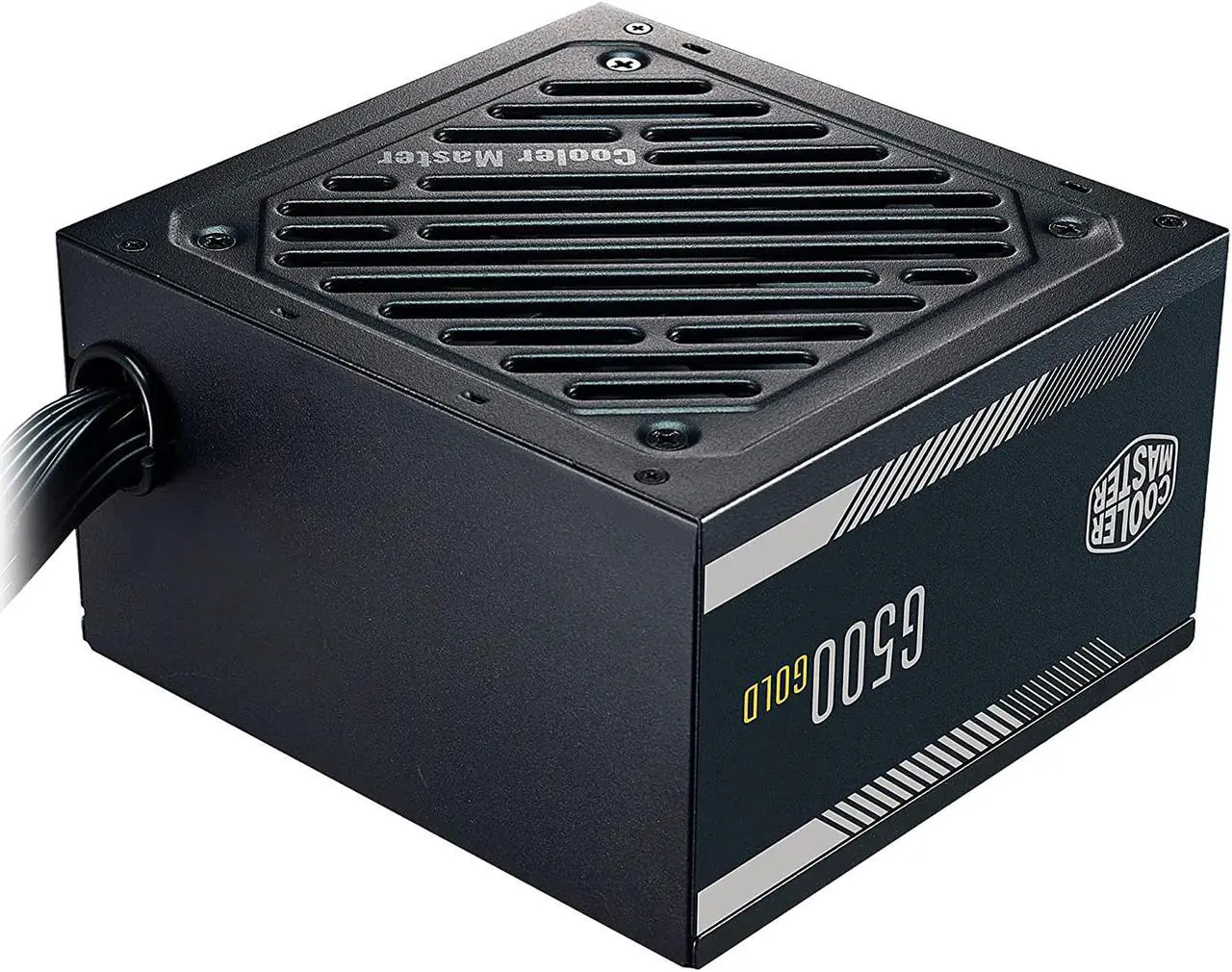 Alt view image 5 of 15 - Cooler Master G500 Gold Power Supply, 500W 80+ Gold Efficiency, Intel ATX Version 2.52, Fixed Flat Black Cables. Quiet HDB Fan, 5 Year Warranty