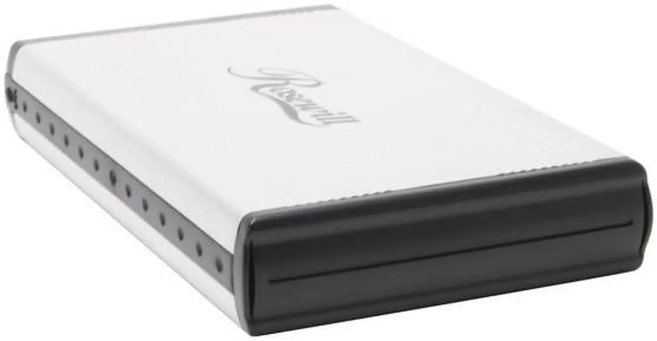 Main image of Rosewill RX35MV-U-BU SLV 3.5" IDE to USB 2.0 External Enclosure (Silver Aluminum & plastic)