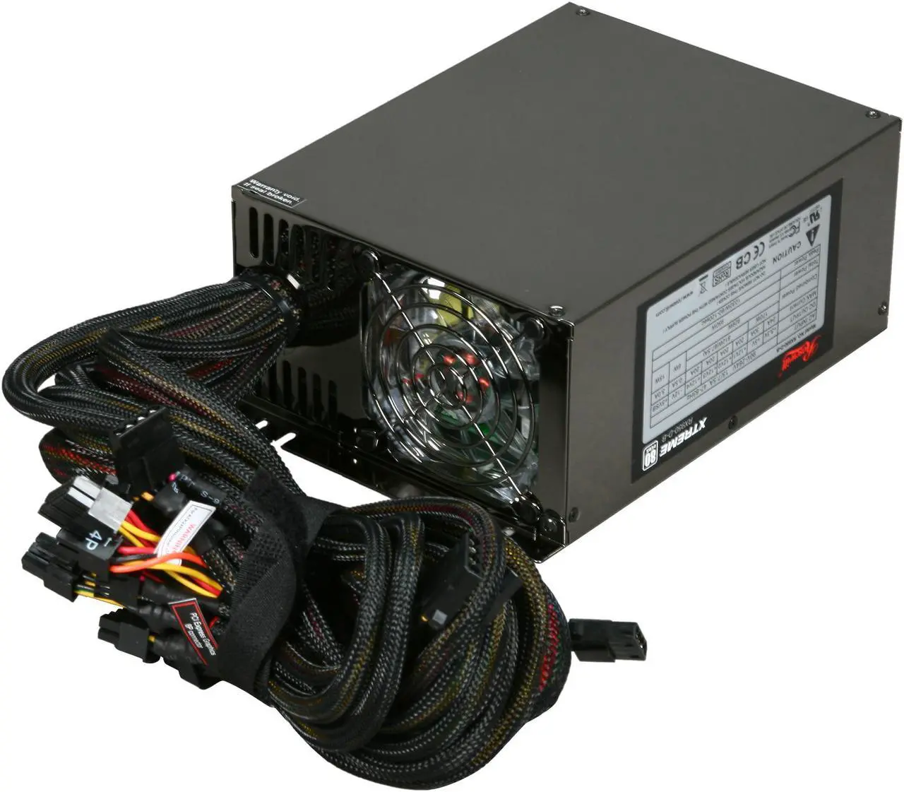 Alt view image 4 of 6 - Rosewill Xtreme Series RX950-D-B 950W Continuous @40°C ,80 PLUS Certified, ATX12V v2.2 & EPS12V v2.91, SLI Ready CrossFire Ready,  Active PFC "Compatible with Core i7, i5" Power Supply