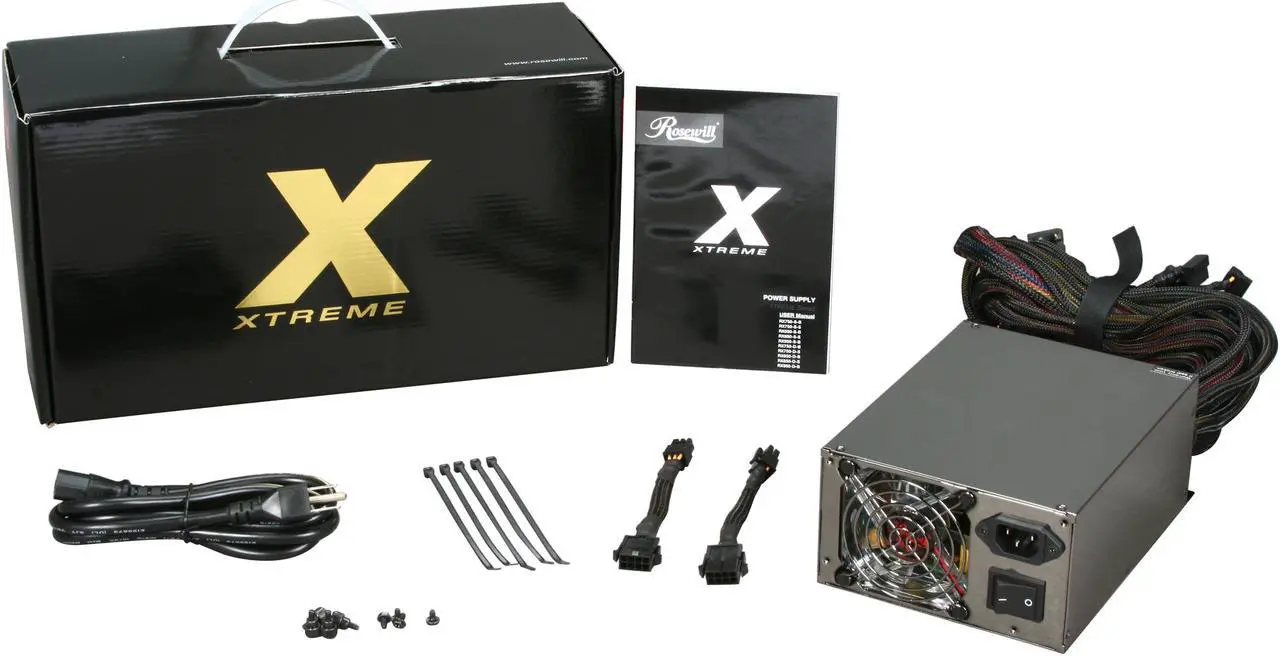 Alt view image 6 of 6 - Rosewill Xtreme Series RX950-D-B 950W Continuous @40°C ,80 PLUS Certified, ATX12V v2.2 & EPS12V v2.91, SLI Ready CrossFire Ready,  Active PFC "Compatible with Core i7, i5" Power Supply