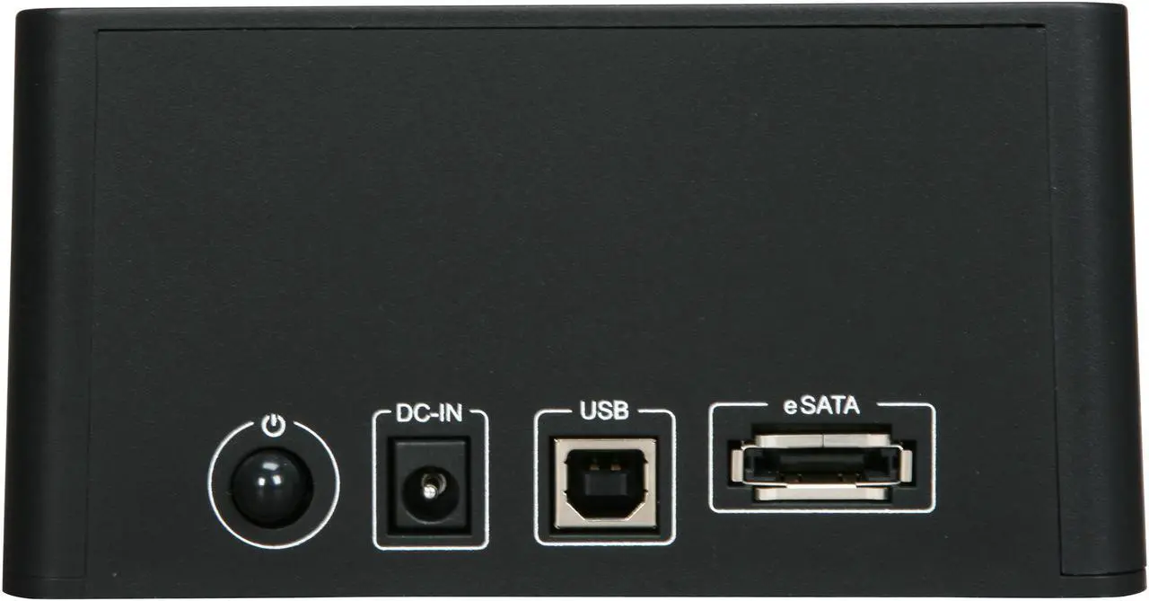 Alt view image 3 of 4 - Rosewill RX-DUS100 2.5" & 3.5" SATA to USB2.0 & eSATA Hard Drive Docking Station