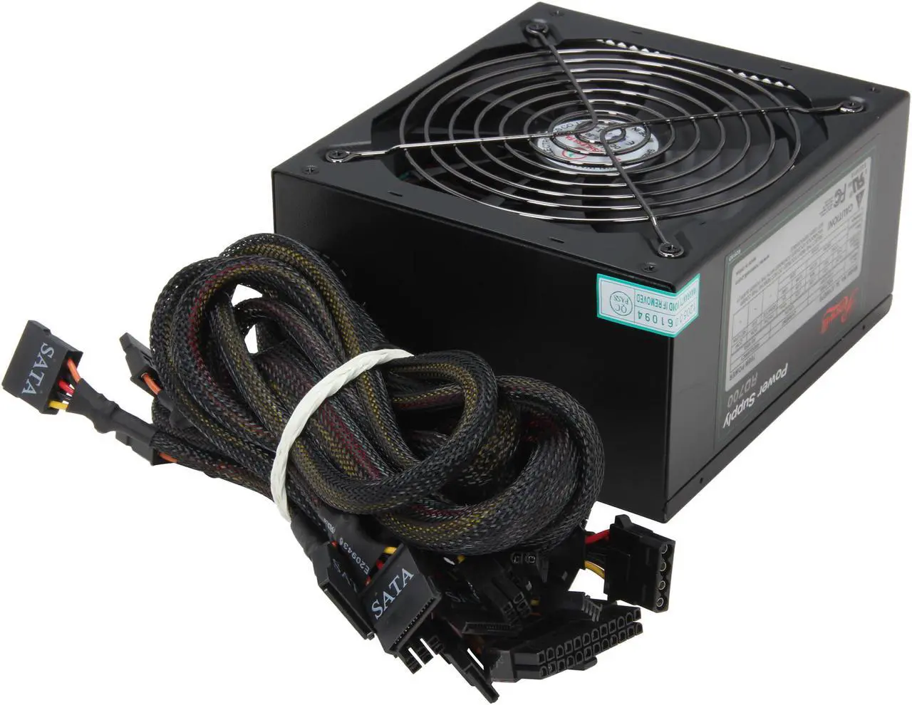 Alt view image 6 of 7 - Rosewill RD700 – Stallion Series 700-Watt Power Supply – ATX 12V V2.3, SLI & CrossFire-Ready