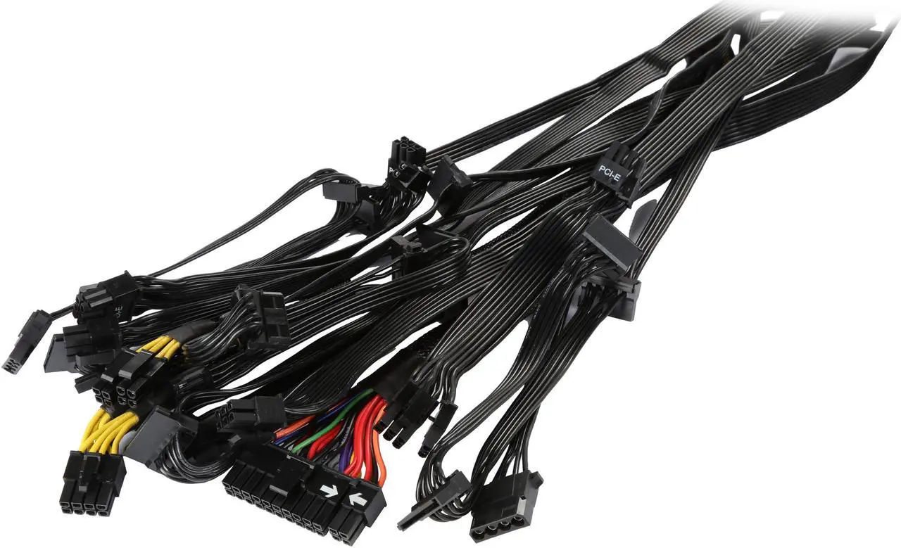 Alt view image 6 of 7 - Rosewill CAPSTONE Series, CAPSTONE-1000-M, 1000W Semi-Modular Power Supply, 80 PLUS GOLD Certified, Single +12V Rail, SLI & CrossFire Ready, Black