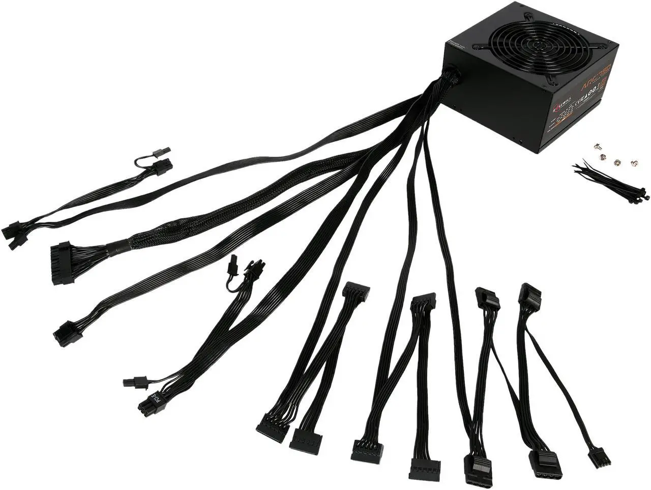 Alt view image 6 of 6 - Rosewill ARC Series, ARC 750, 750W Non-Modular Power Supply, 80 PLUS BRONZE Certified, Single +12V Rail, SLI & CrossFire Ready, Black