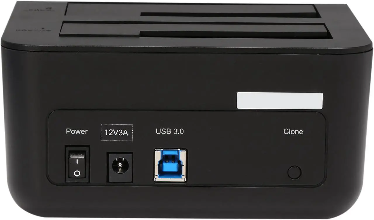 Alt view image 5 of 7 - Rosewill RX302-PU3-35B - Dual-Bay, External 2.5" or 3.5" Hard Drive Docking Station - USB 3.0 to SATA, One-Touch Duplicator / Cloner Function