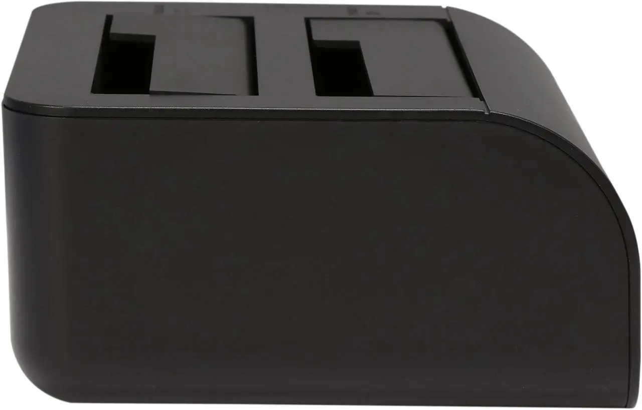 Alt view image 6 of 7 - Rosewill RX302-PU3-35B - Dual-Bay, External 2.5" or 3.5" Hard Drive Docking Station - USB 3.0 to SATA, One-Touch Duplicator / Cloner Function