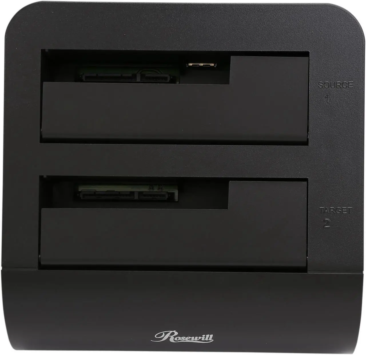 Alt view image 7 of 7 - Rosewill RX302-PU3-35B - Dual-Bay, External 2.5" or 3.5" Hard Drive Docking Station - USB 3.0 to SATA, One-Touch Duplicator / Cloner Function