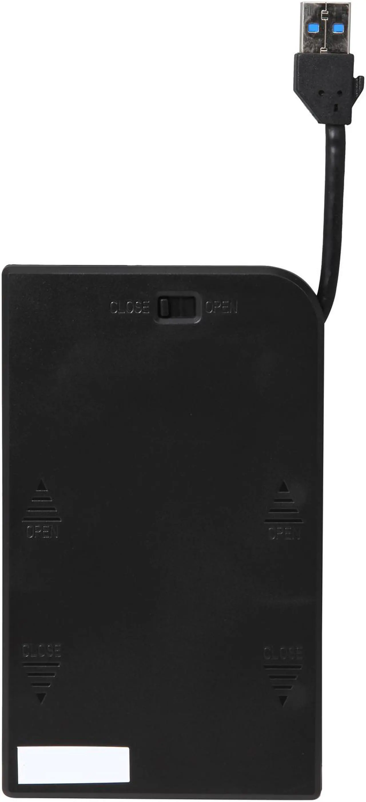 Alt view image 7 of 8 - Rosewill Armer RX200-APU3-25B External 2.5" SATA Hard Drive Enclosure - SSDs / HDDs, USB 3.0 Connection, 100% Screw-less