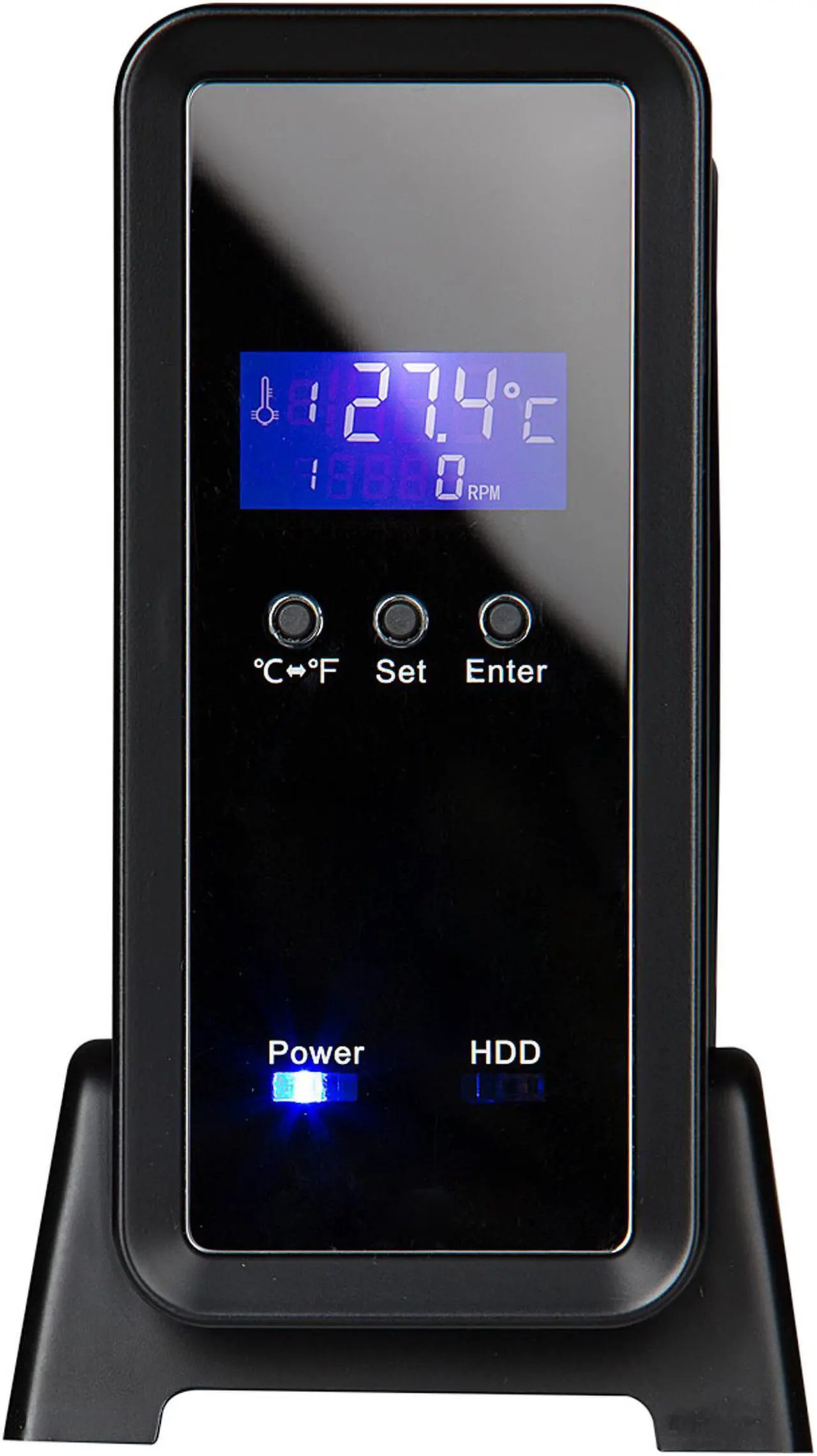 Alt view image 3 of 6 - Rosewill Armer RX304-APU3-35B - External 3.5" SATA III 6 Gb/s Hard Drive Enclosure - USB 3.0 & eSATA Connection, Aluminum Body, 80 mm Variable Speed Fan with On / Off Switch, LED Display Panel Supports UASP