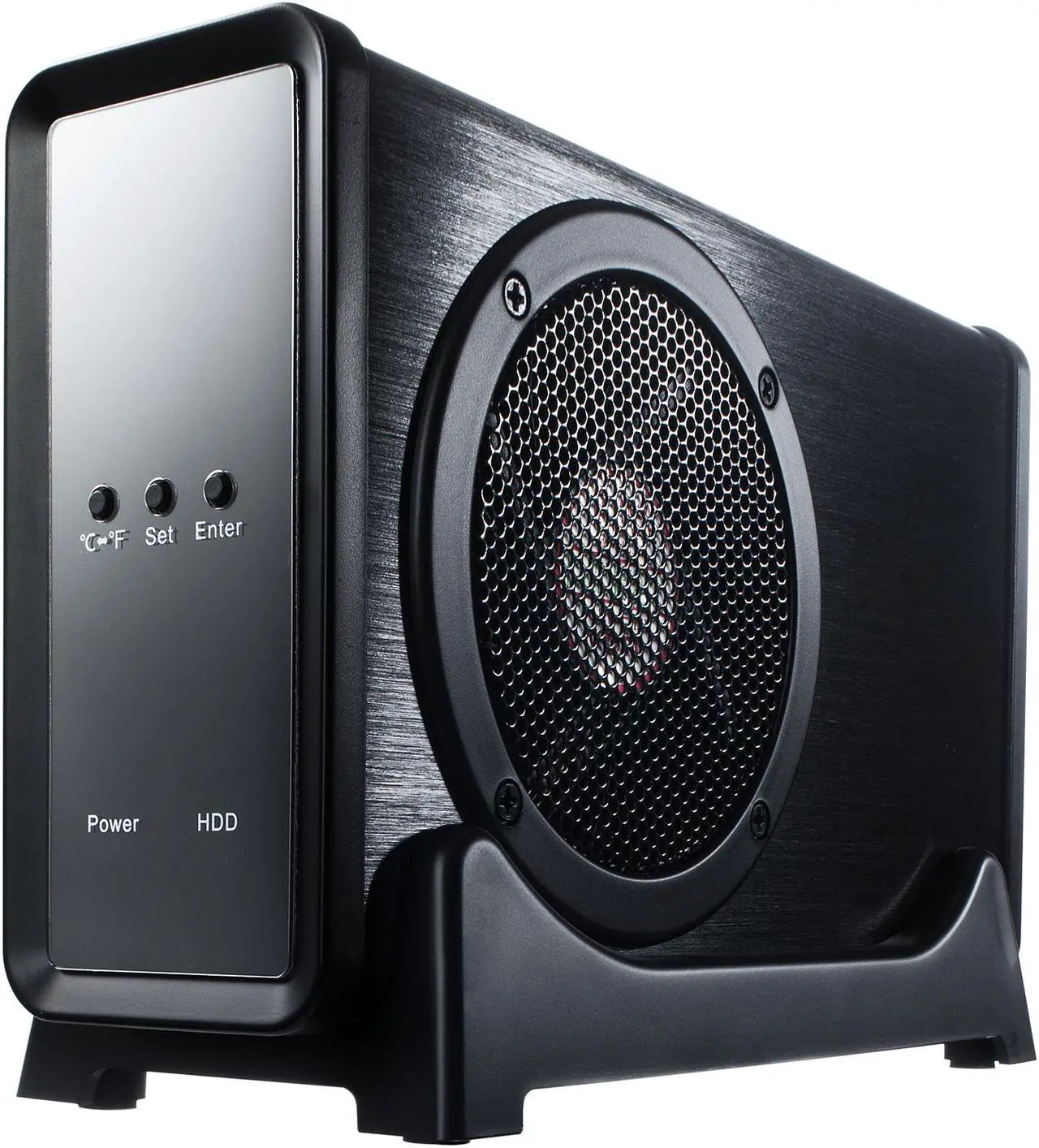 Main image of Rosewill Armer RX304-APU3-35B - External 3.5" SATA III 6 Gb/s Hard Drive Enclosure - USB 3.0 & eSATA Connection, Aluminum Body, 80 mm Variable Speed Fan with On / Off Switch, LED Display Panel Supports UASP