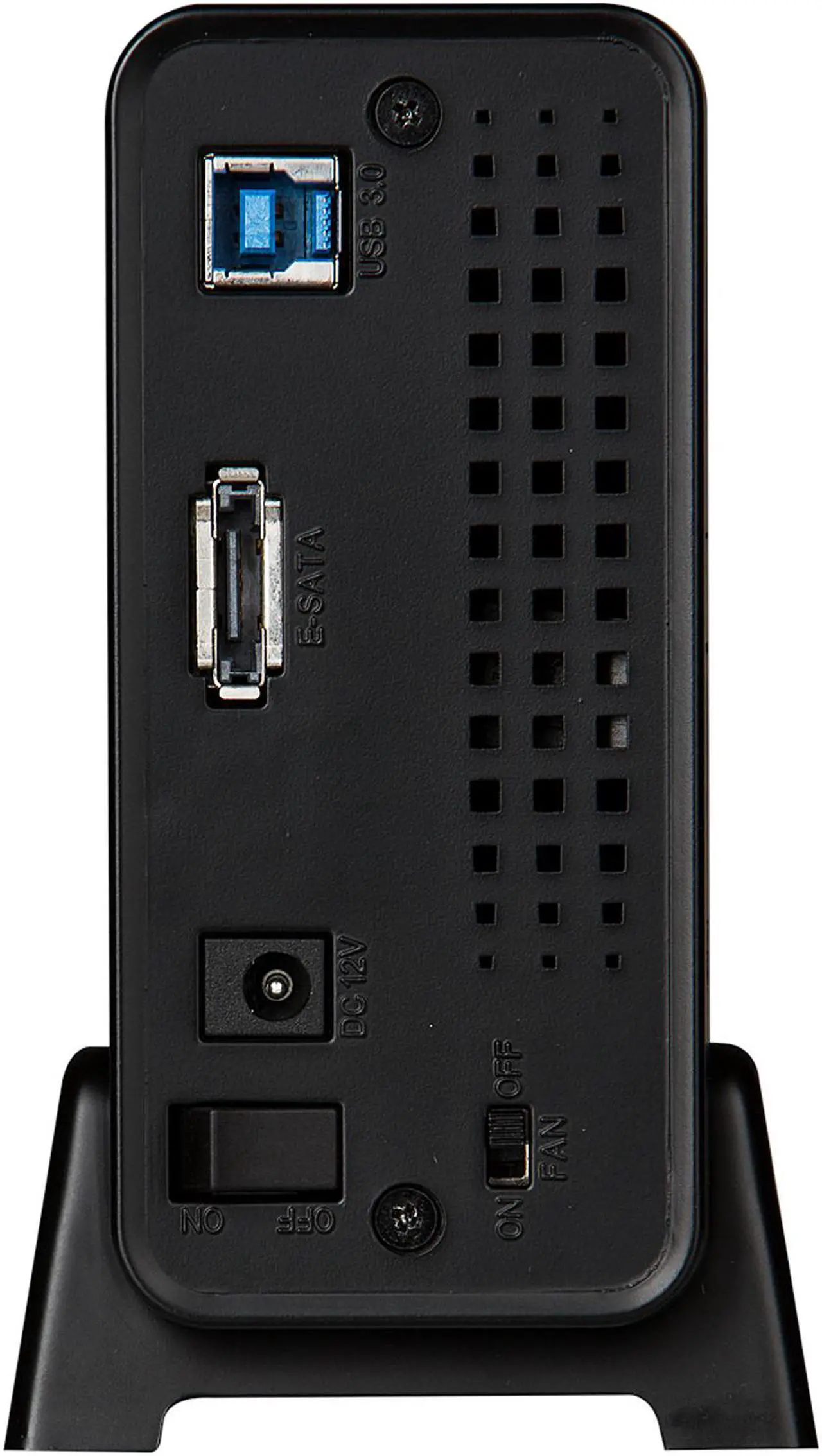Alt view image 6 of 6 - Rosewill Armer RX304-APU3-35B - External 3.5" SATA III 6 Gb/s Hard Drive Enclosure - USB 3.0 & eSATA Connection, Aluminum Body, 80 mm Variable Speed Fan with On / Off Switch, LED Display Panel Supports UASP