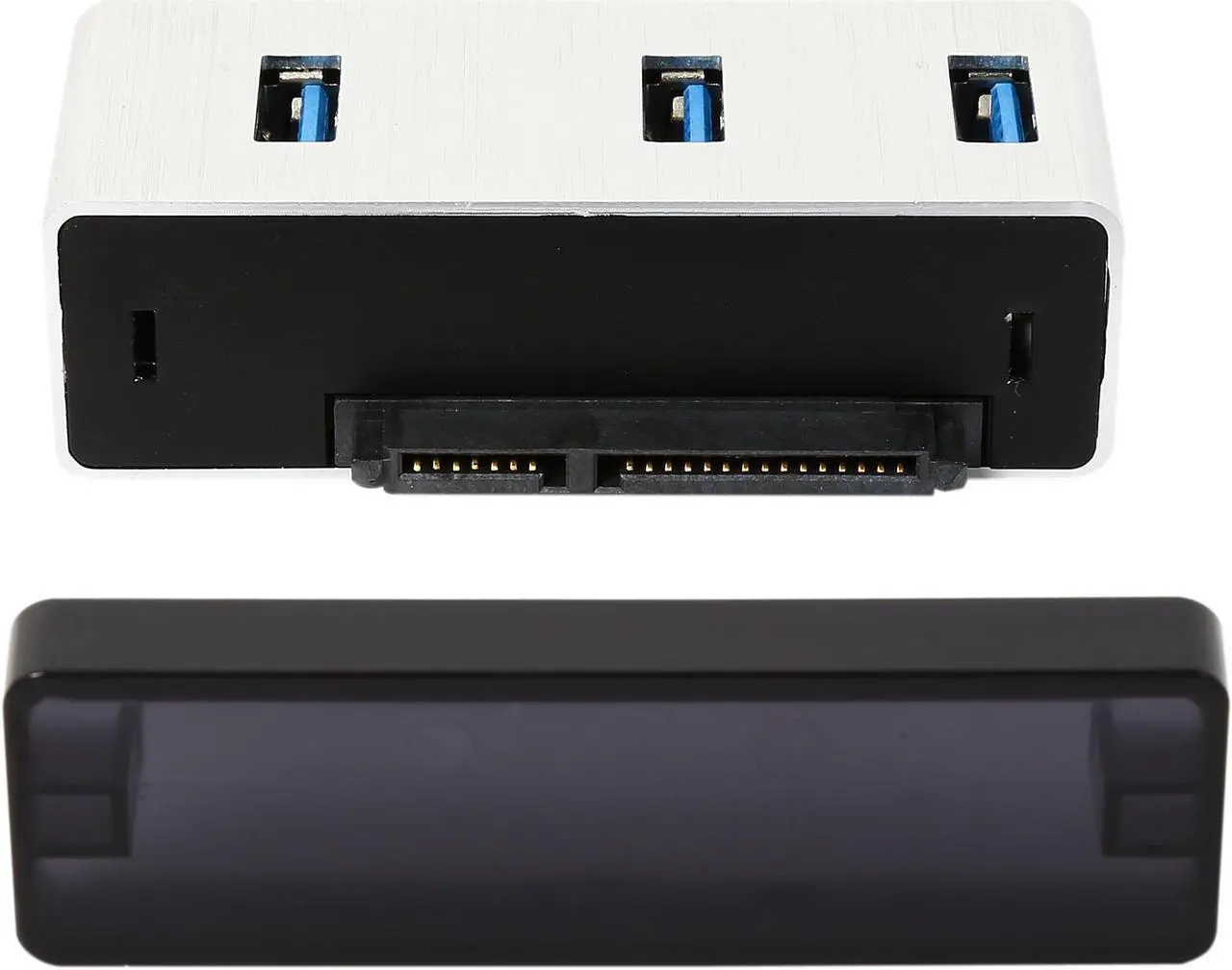 Alt view image 7 of 10 - Rosewill RHB-410 - Aluminum Mini-USB 3.0 3-Port Hub Plus 2.5" SATA 6G Enclosure Adapter