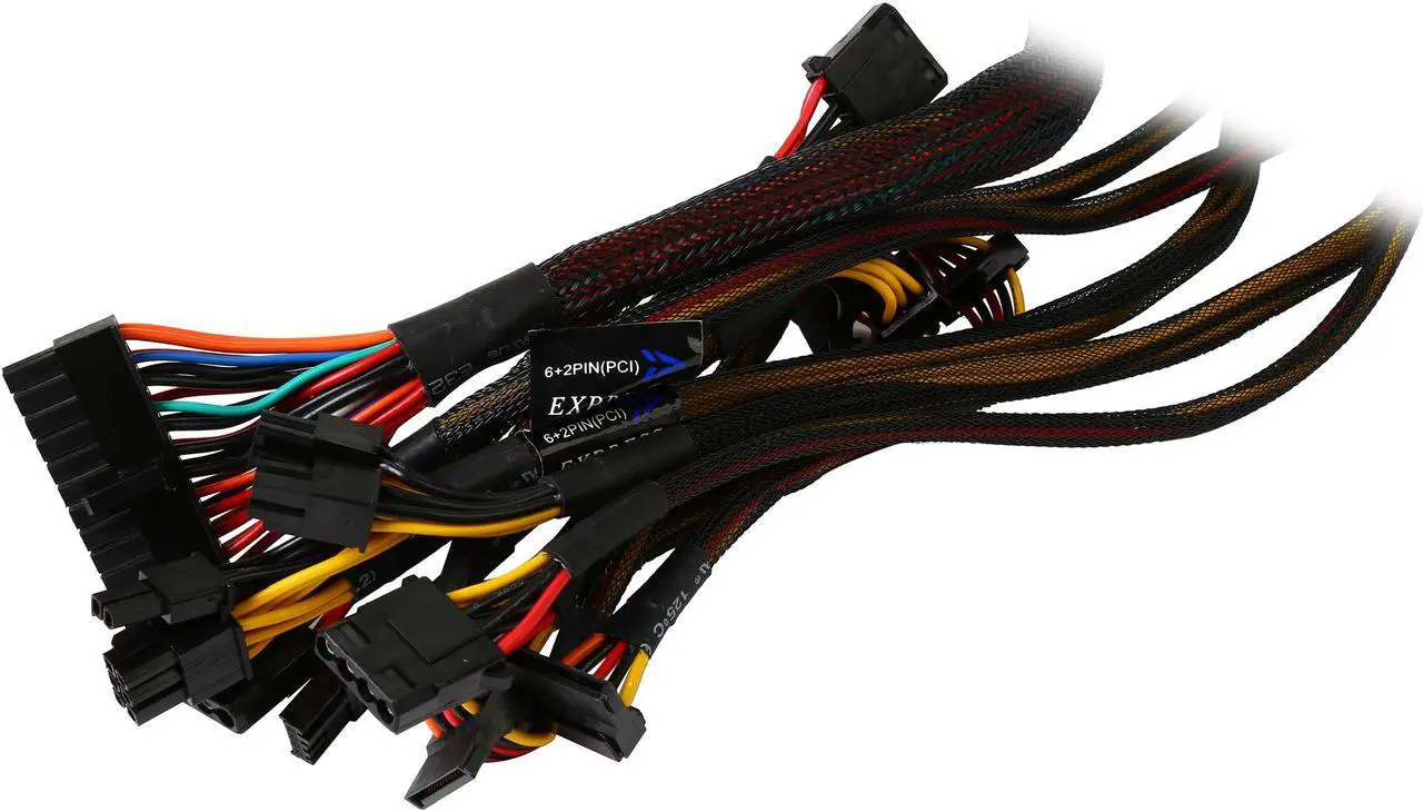Alt view image 6 of 7 - Rosewill Quark Series 550W Full Modular Gaming Power Supply with LED Indicator, 80 Plus Platinum Certified, Single +12V Rail, Intel 4th Gen CPU Ready, SLI & Crossfire Ready - Quark-550
