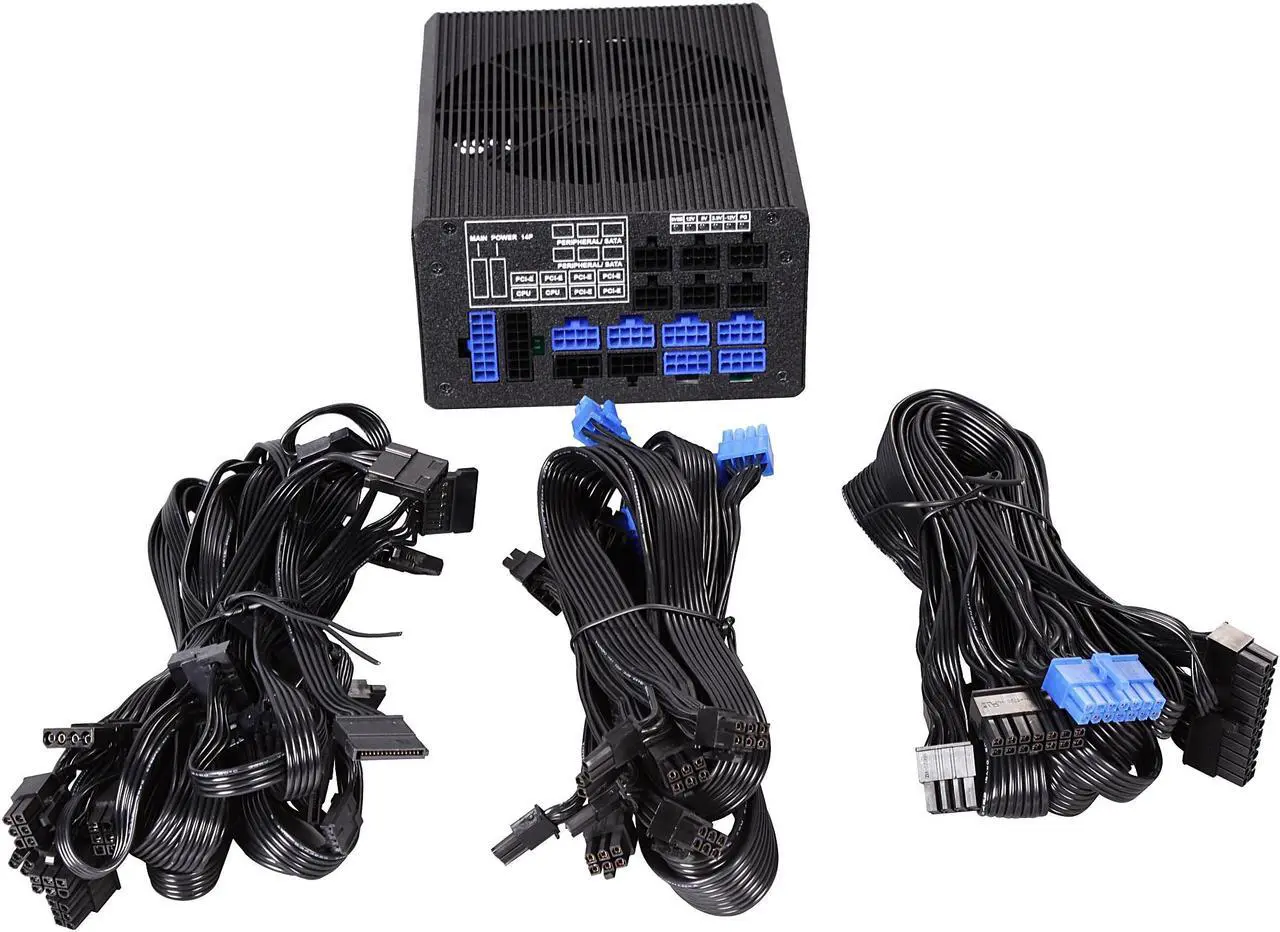 Alt view image 5 of 20 - Rosewill Full-Modular Gaming Power Supply (80 PLUS TITANIUM Certified) - TOKAMAK 1200W
