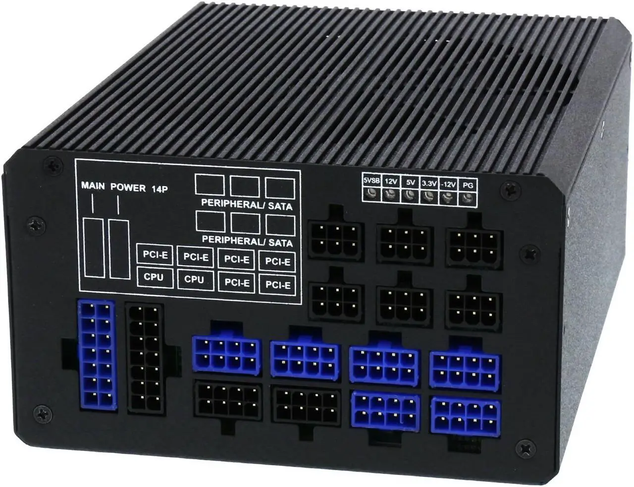 Alt view image 15 of 20 - Rosewill Full-Modular Gaming Power Supply (80 PLUS TITANIUM Certified) - TOKAMAK 1200W