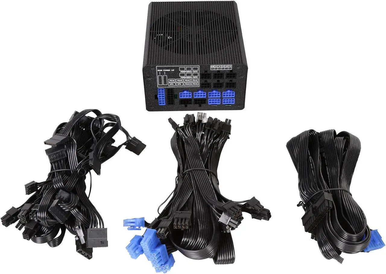 Alt view image 4 of 5 - Rosewill Full-Modular Gaming Power Supply (80 PLUS TITANIUM Certified) - TOKAMAK 1500W