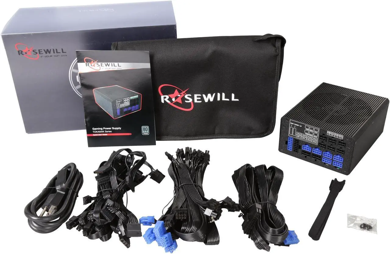 Alt view image 5 of 5 - Rosewill Full-Modular Gaming Power Supply (80 PLUS TITANIUM Certified) - TOKAMAK 1500W