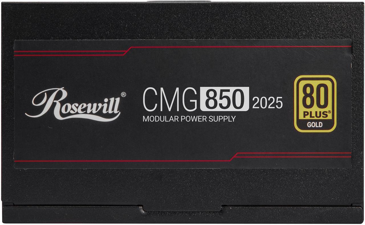 Alt view image 7 of 9 - Rosewill CMG 850W, ATX 3.0 & 3.1 Compatible, 80+ Gold 850W Full Modular Power Supply, PCIe 5.0 600W 12V-2x6 Connector, 100% Japanese Capacitors, 120mm FDB Fans - CMG850G5