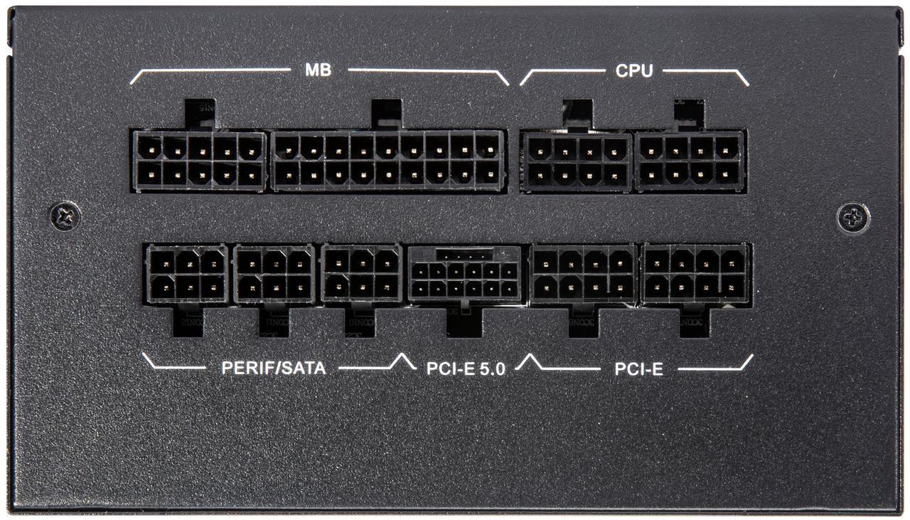 Alt view image 4 of 9 - Rosewill CMG5 1000W, ATX 3.0 & 3.1 Compatible, 80+ Gold 1000W Full Modular Power Supply, PCIe 5.0 600W 12V-2x6 Connector, 100% Japanese Capacitors, 120mm FDB Fans - CMG1000G5