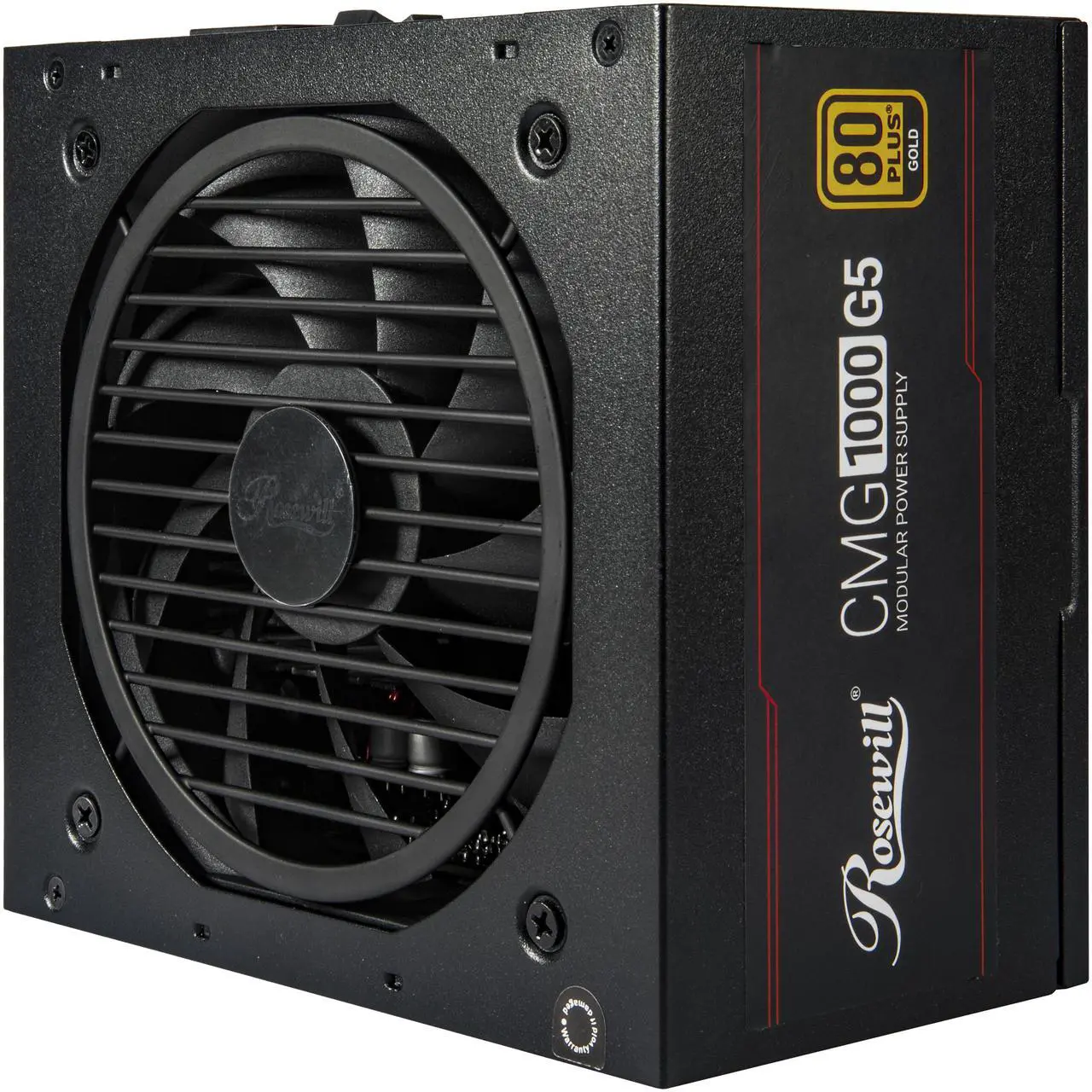 Alt view image 3 of 9 - Rosewill CMG5 1000W, ATX 3.0 & 3.1 Compatible, 80+ Gold 1000W Full Modular Power Supply, PCIe 5.0 600W 12V-2x6 Connector, 100% Japanese Capacitors, 120mm FDB Fans - CMG1000G5