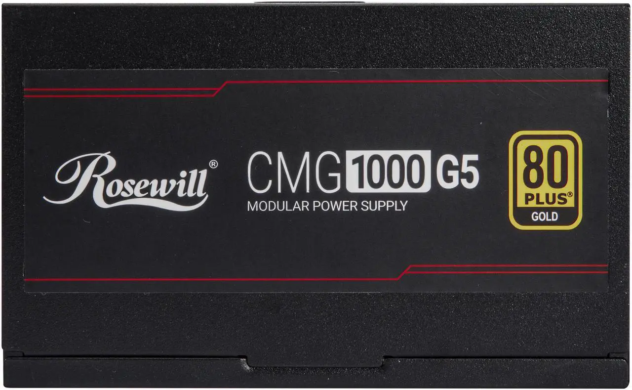 Alt view image 8 of 9 - Rosewill CMG5 1000W, ATX 3.0 & 3.1 Compatible, 80+ Gold 1000W Full Modular Power Supply, PCIe 5.0 600W 12V-2x6 Connector, 100% Japanese Capacitors, 120mm FDB Fans - CMG1000G5
