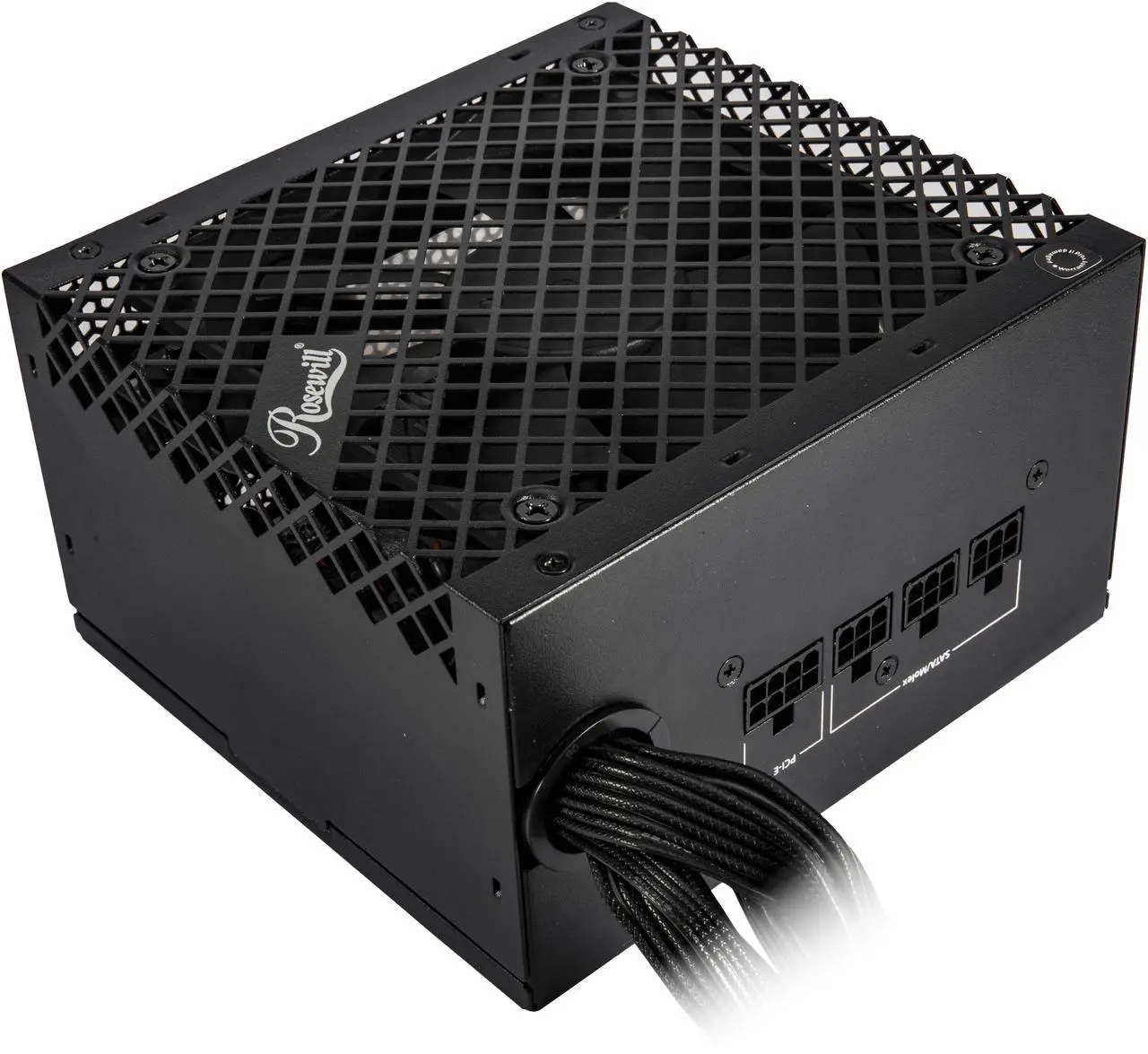 Alt view image 3 of 9 - Rosewill VSB 650W 80+ Bronze, ATX 3.0 & 3.1 Compatible, Semi-Modular Power Supply, PCIe 5.1 12V-2x6 Connector, 105°C/221°F Japanese Capacitor, 120mm ICB Silent Fan - 5 Year Warranty - VSB650