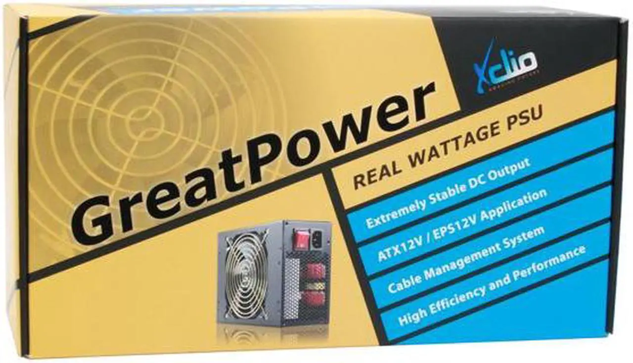 Alt view image 11 of 11 - XCLIO GREATPOWER 1200 W ATX12V / EPS12V CrossFire Ready 80 PLUS Certified Modular Active PFC Power Supply