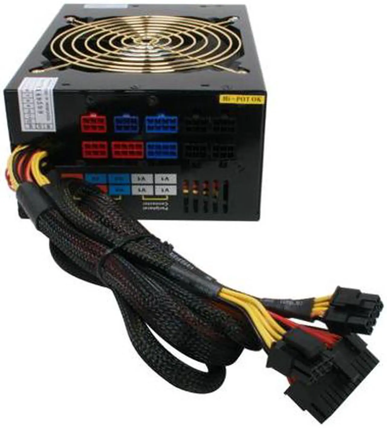 Alt view image 4 of 11 - XCLIO GREATPOWER 1200 W ATX12V / EPS12V CrossFire Ready 80 PLUS Certified Modular Active PFC Power Supply